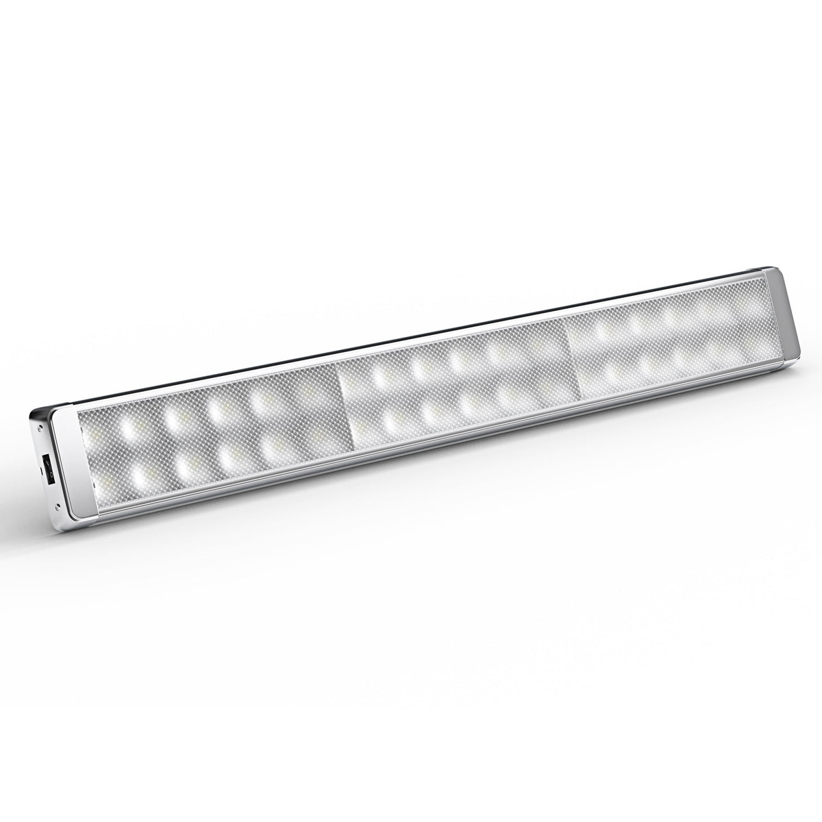 Leisure LED 12V RV Interior LED Ceiling Light Rectangle Natural White On Off Switch 1200 Lumen 10.3 Inch (Chrome)