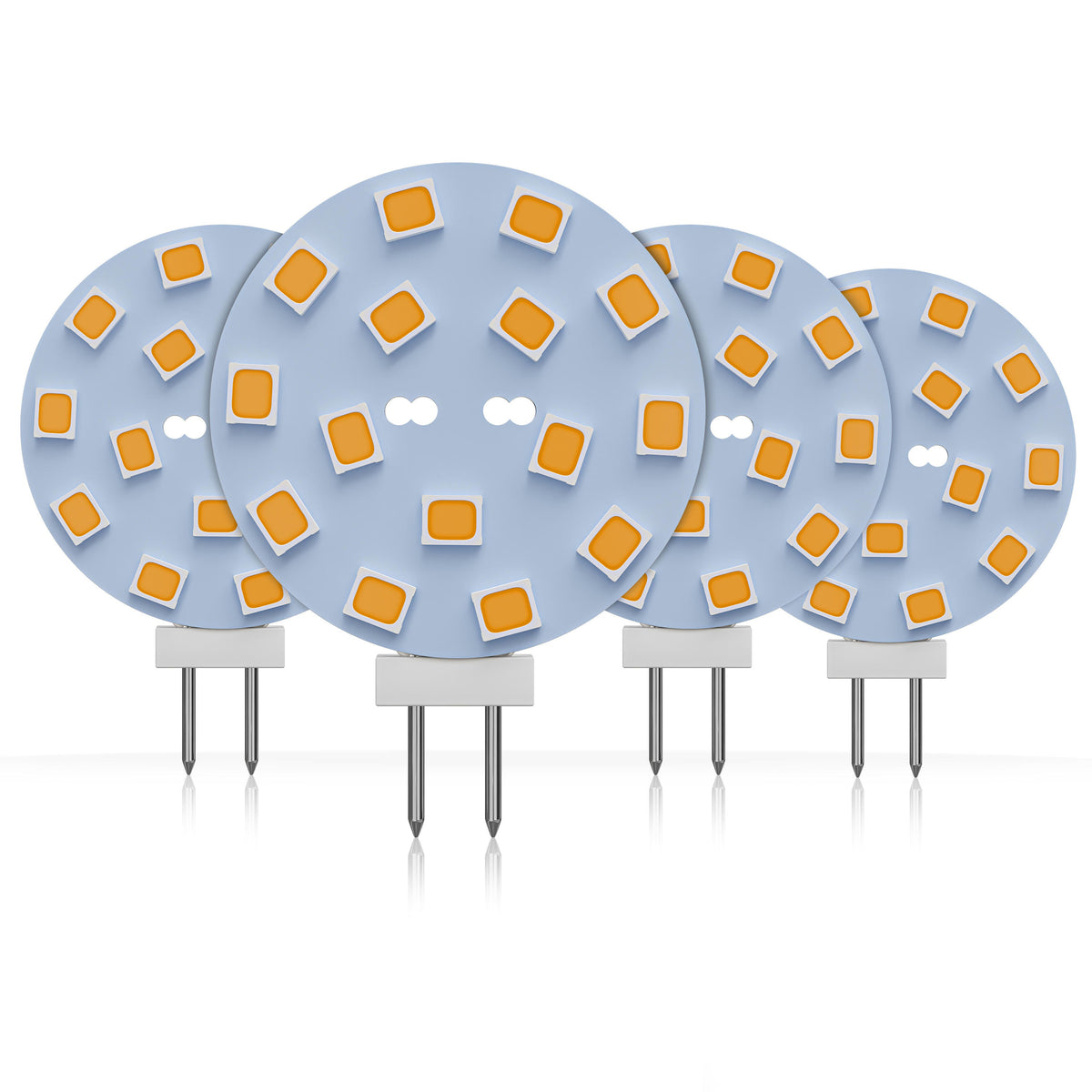 Leisure LED 12V RV Interior LED G4 Bulb Light Panel Replacement Cool White for Ceiling Dome Light 220 Lumen 1.56 Inch (Blue)