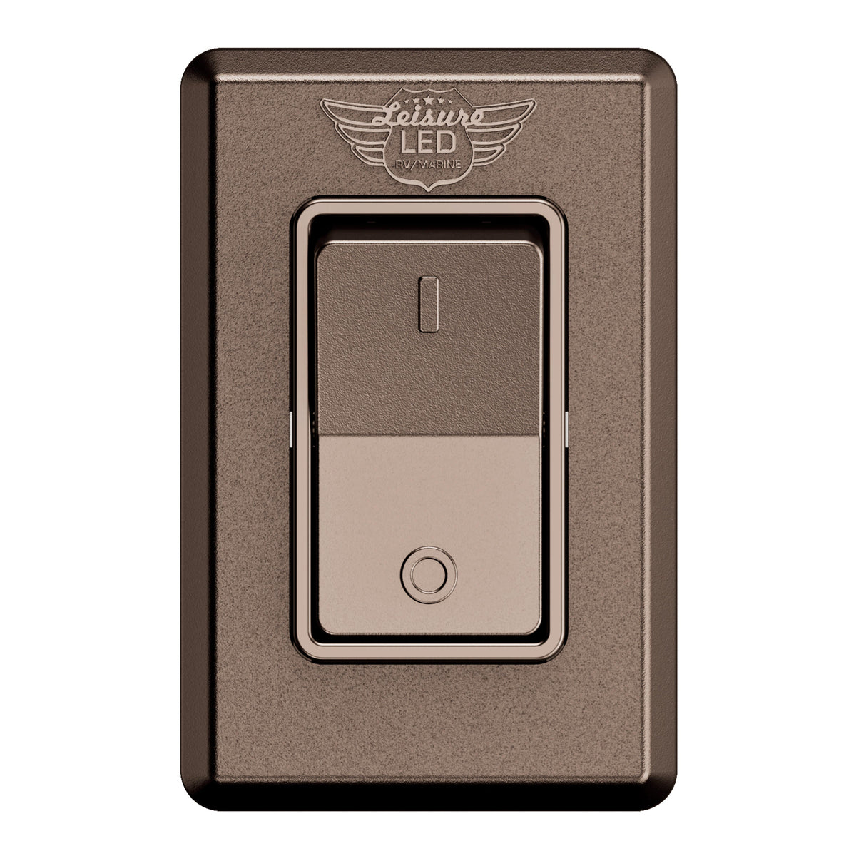 Leisure LED 12V RV Modern Single SPST On Off Switch with Bezel 2.87 Inch x 1.87 Inch x 1.1 Inch (White)