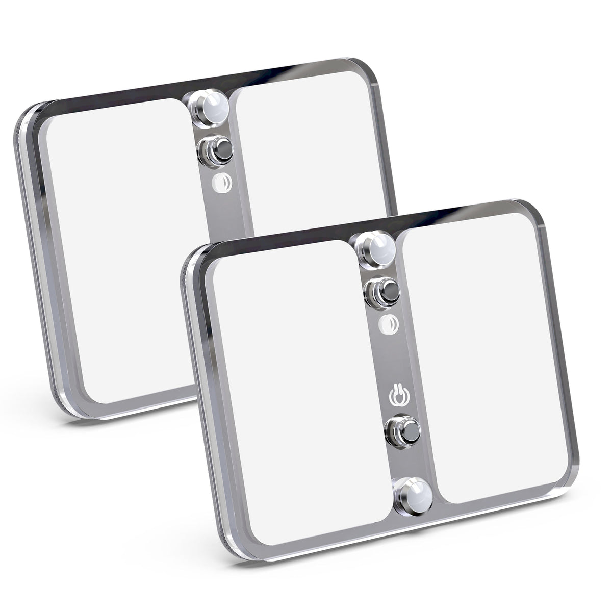 Leisure LED 12V RV LED Single Dome Light Multi-Color Touch Dimmer Switch Frosted Lens 4 Inch (Chrome)