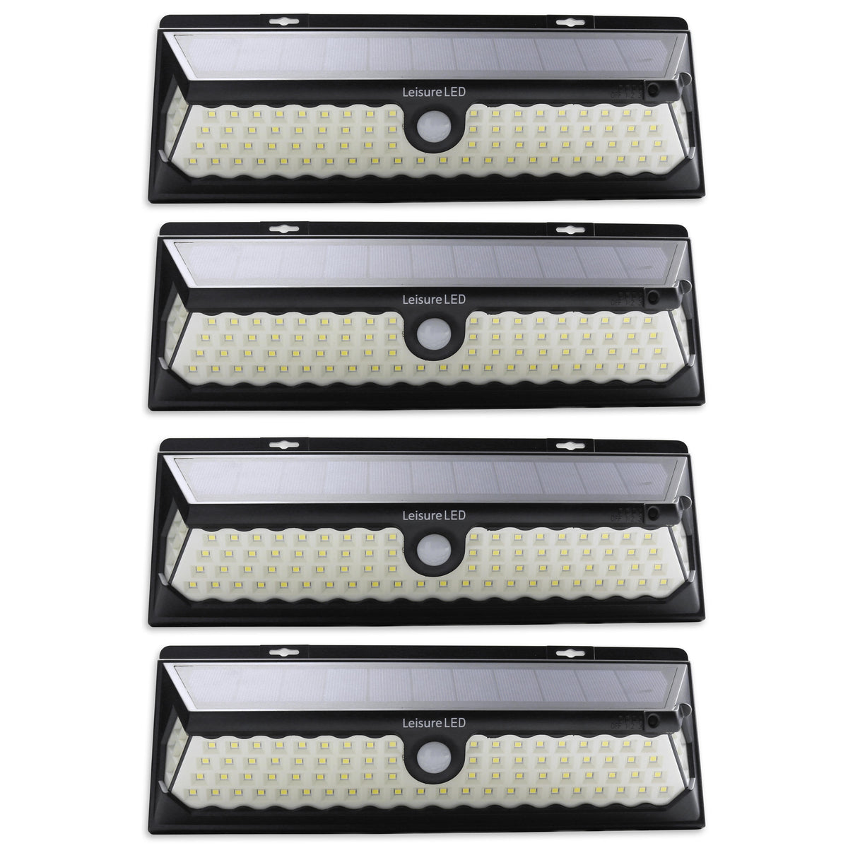 Leisure LED 12V RV Exterior LED Solar Light Cool White with Switch 3 Mode Motion Sensor 120SMD 12 Inch (White)