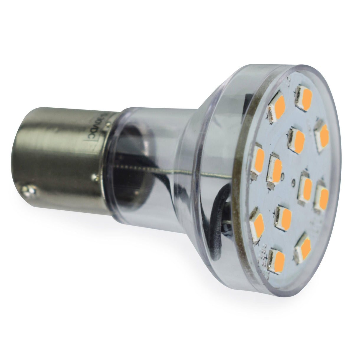 Leisure LED 12V RV Interior LED 1156 Bulb Light Replacement Cool White for Ceiling Dome Light 250 Lumen 2 Inch (Metal)