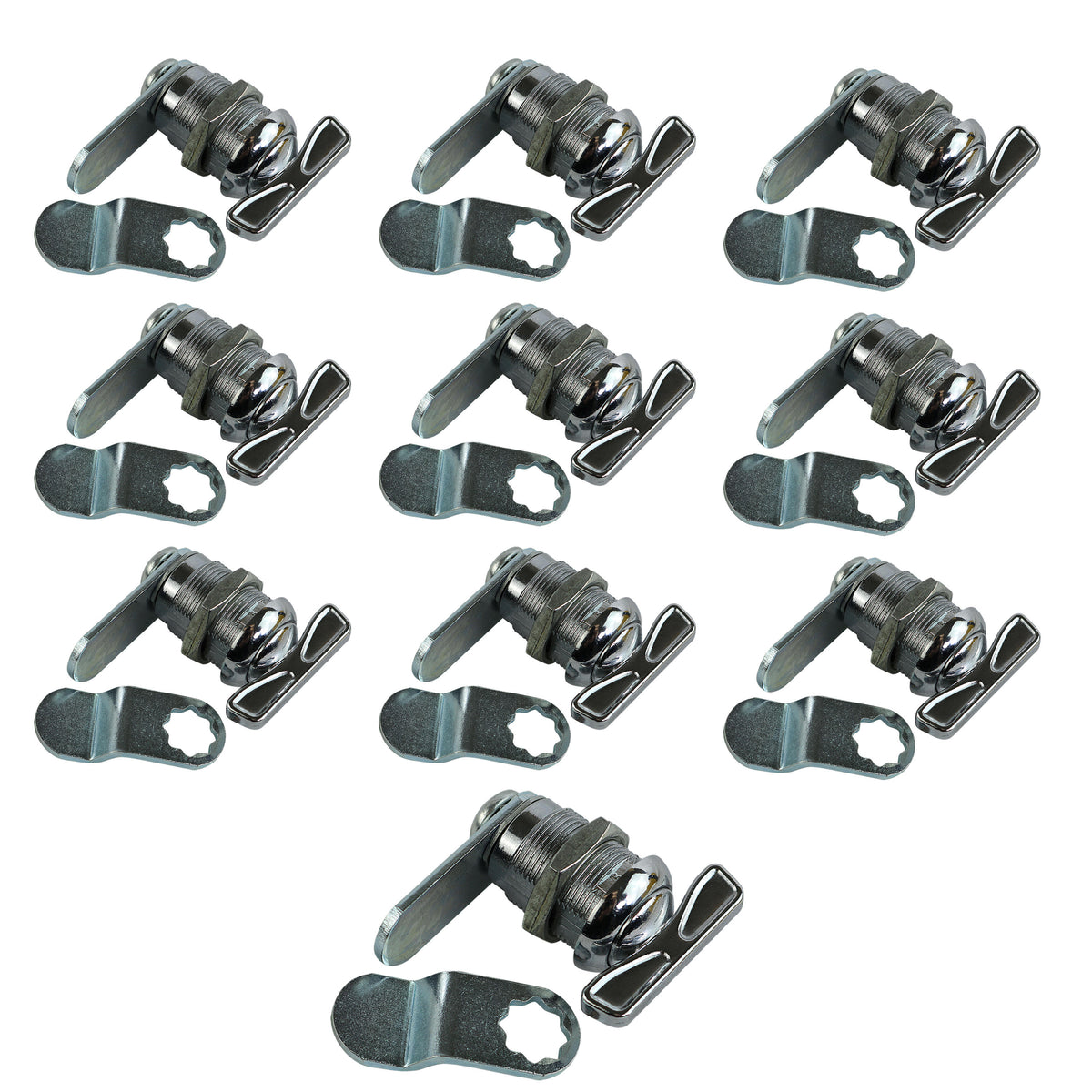 Leisure Locks RV Cam Latch with Thumb Turn Lock for Compartment Doors 0.88 Inch (Metal)