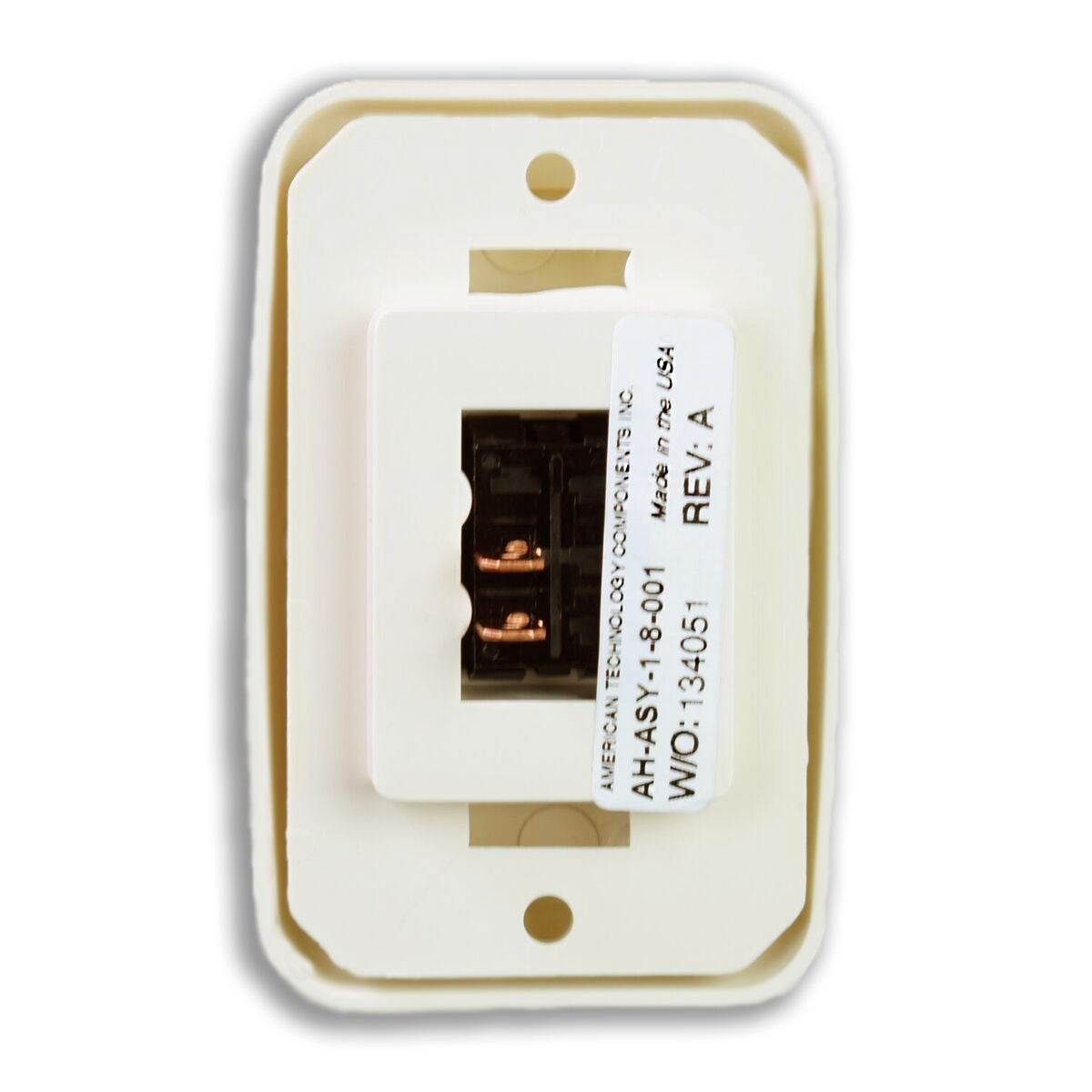 Leisure Coachworks 12V RV Contemporary Single SPST On Off Switch with Bezel 2.83 Inch x 1.91 Inch x 1.22 Inch (Almond)