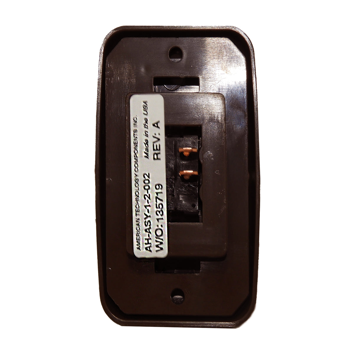 Leisure Coachworks 12V RV Contemporary Single SPST On Off Switch with Bezel 2.83 Inch x 1.91 Inch x 1.22 Inch (Brown)