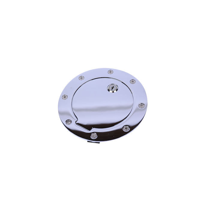 Round Chrome Fuel Fill Door