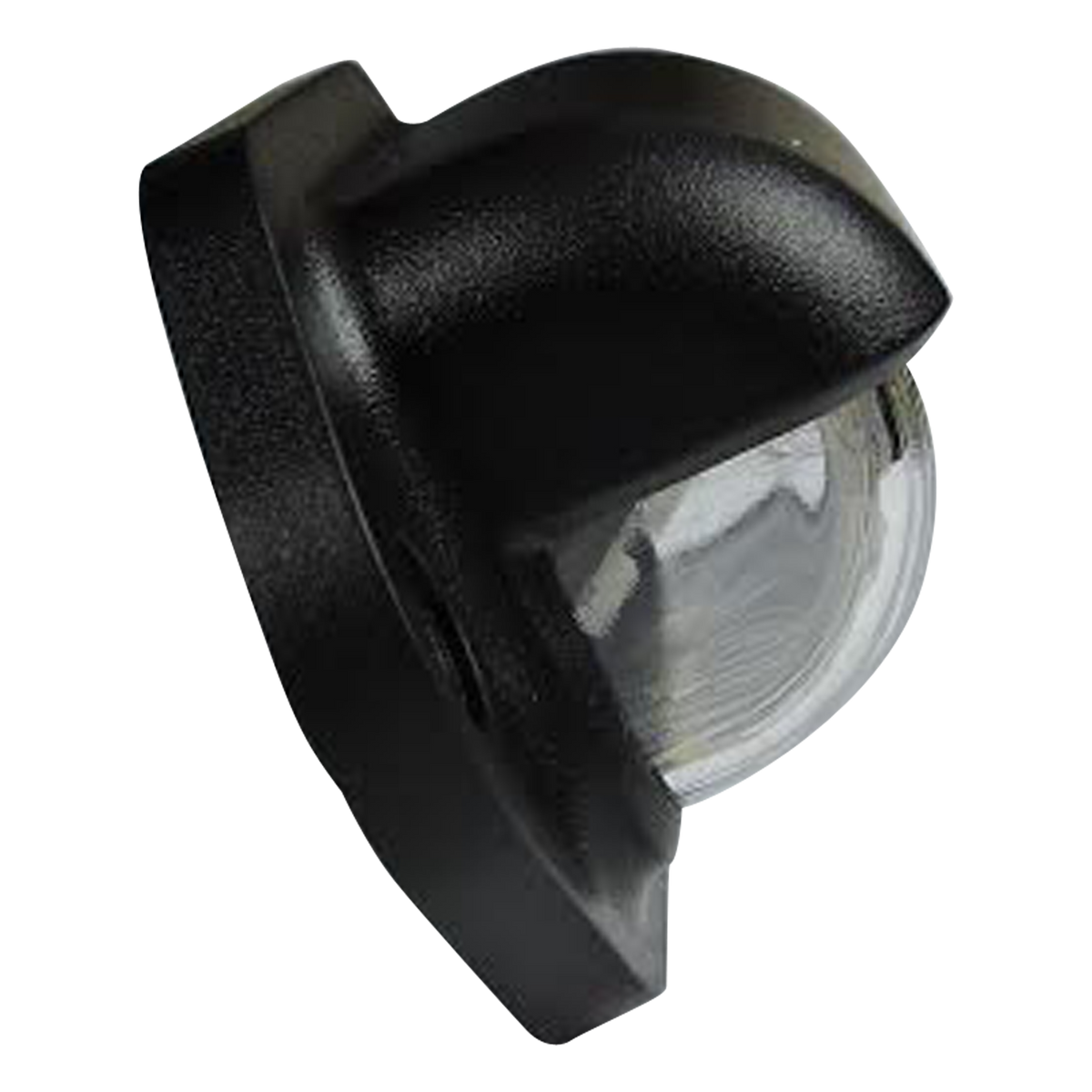 Leisure LED 12V RV Exterior LED License Plate Light Rectangle with Clear Lens 1.5 Inch (Black)