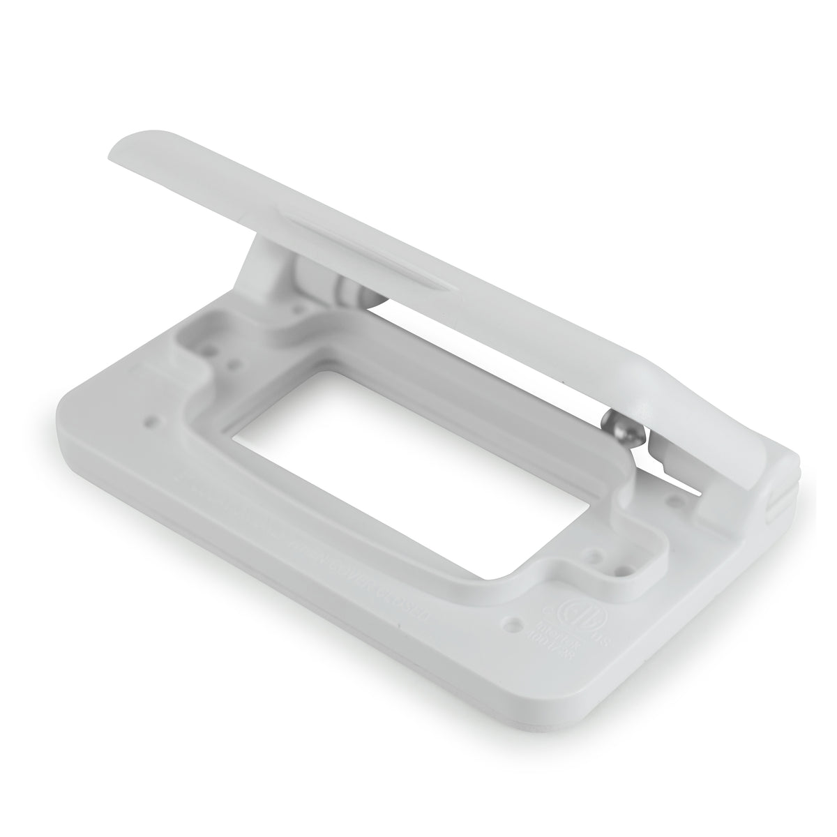 Leisure Cords 15AMP RV Power Cord Receptacle Weatherproof Cover Single 4 Inch x 3 Inch (White)