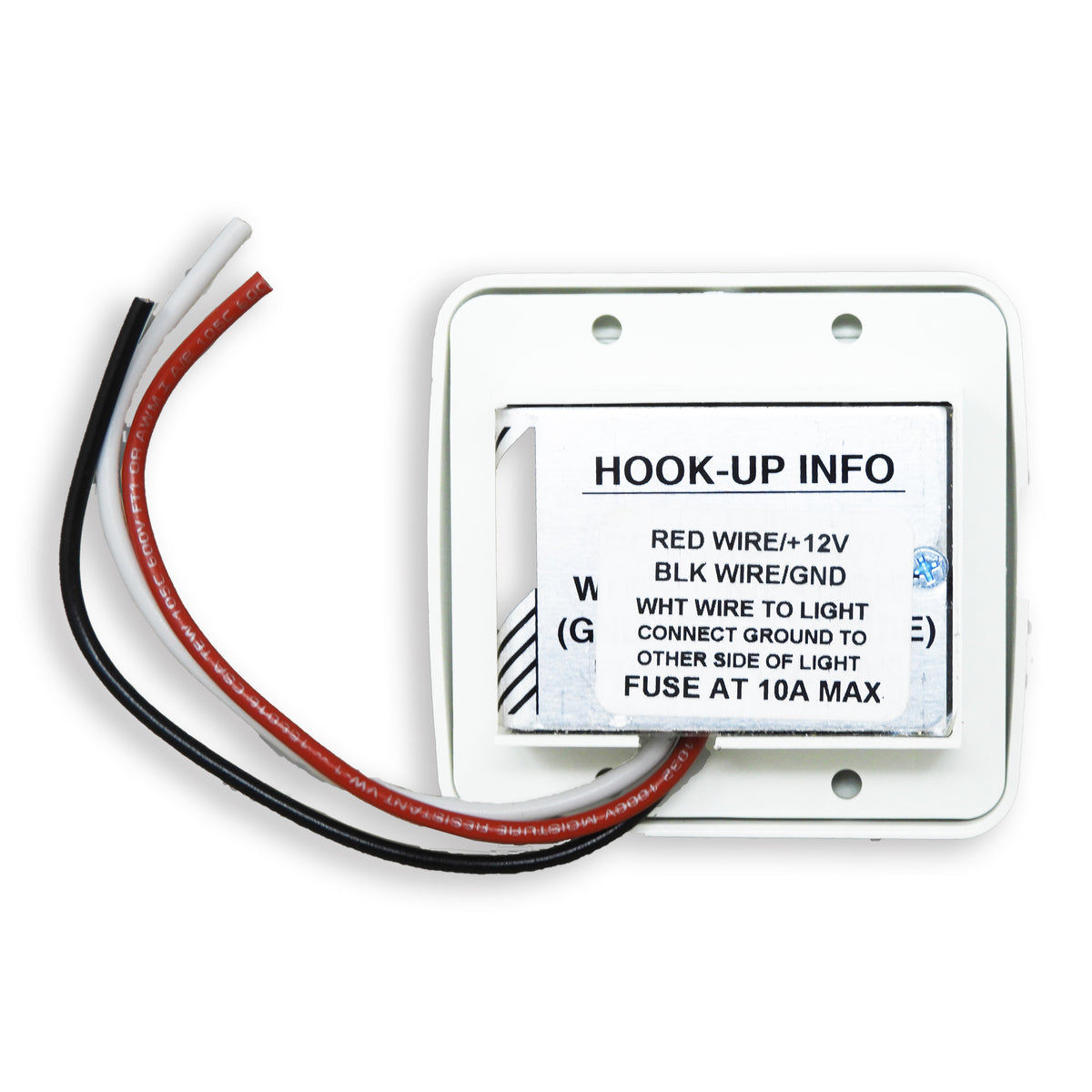 Leisure Coachworks 12V RV Contemporary Double On Off Toggle with Side Dimmer Switch 3.02 Inch x 2.83 Inch x 1.5 Inch (White)
