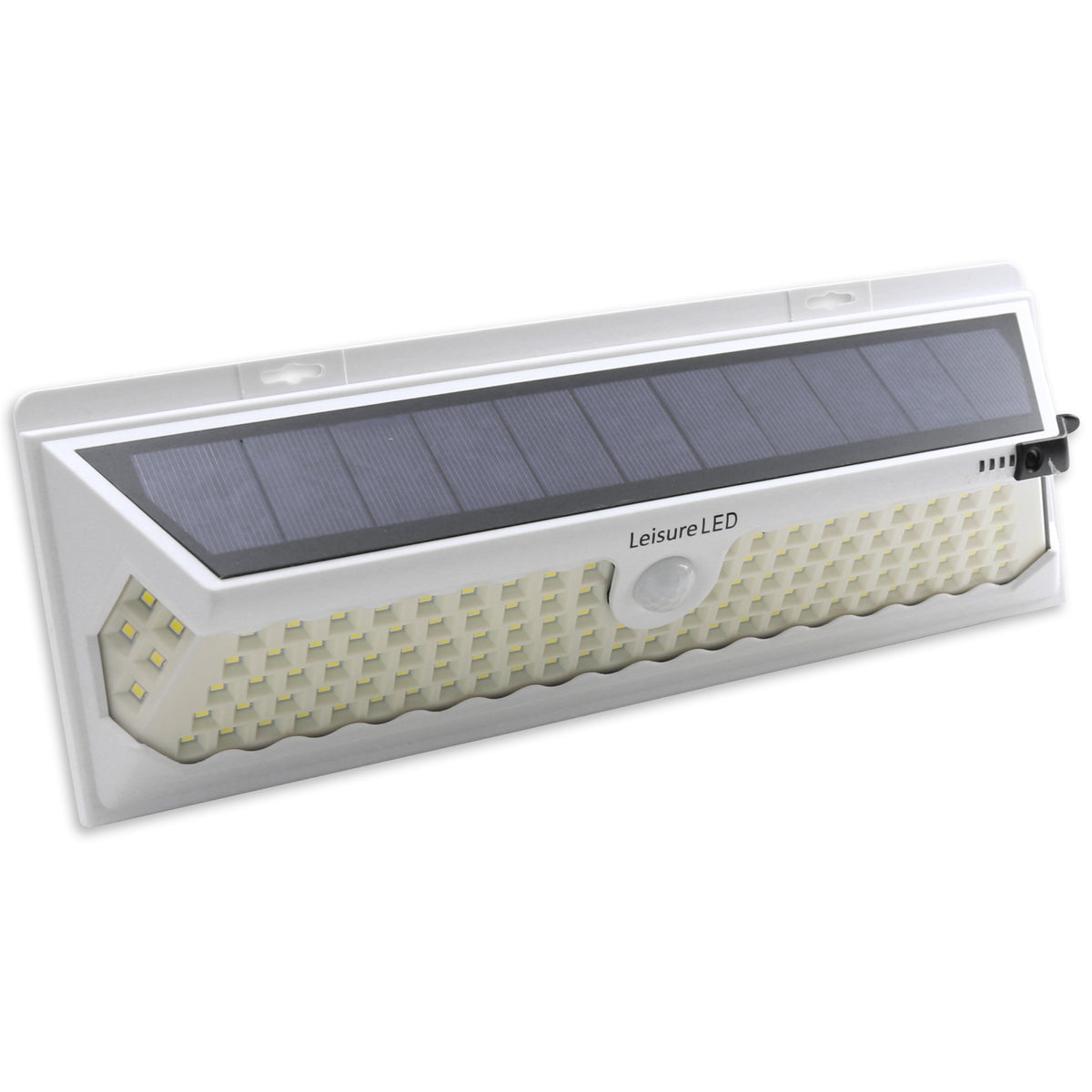 Leisure LED 12V RV Exterior LED Solar Light Cool White with Switch 3 Mode Motion Sensor 120SMD 12 Inch (White)