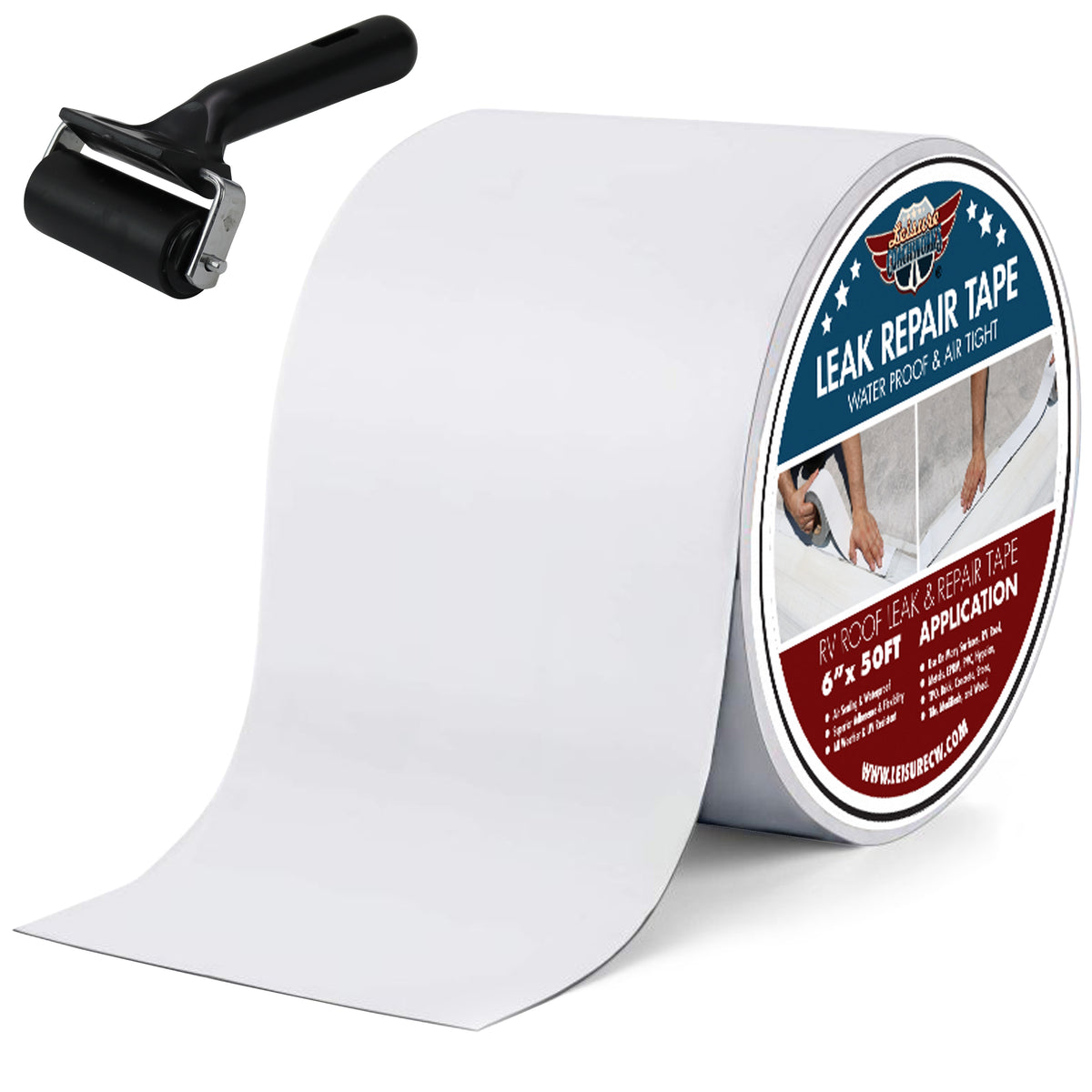 Leisure Coachworks RV Sealant Tape for Water Tight Seal 2 Inch x 10 Feet Roll (White)