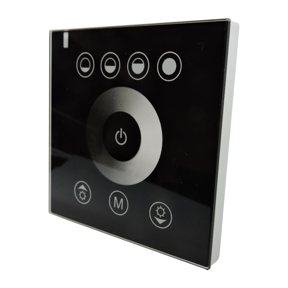 Leisure LED 12V RV Glass Touch Dimmer Switch LED Indicator 3.3 Inch x 3.3 Inch x 1.33 Inch (White)