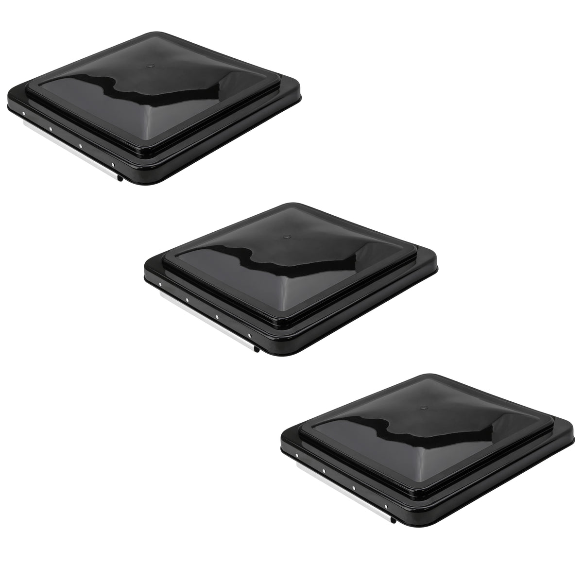 Leisure Coachworks RV Roof Vent Lid Replacement for 14 Inch x 14 Inch Cover (Black)