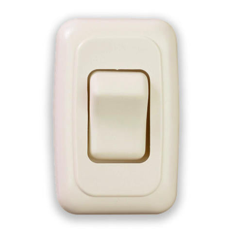 American Technology 3-Way On-Off -On Switch with Bezel, 12-Volt, for RV, Trailer, Camper Almond