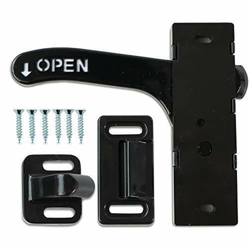 Leisure Coachworks RV- Screen Door Latch Left Hand Handle Kit Driver side Door- Camper Motorhome Travel Trailer