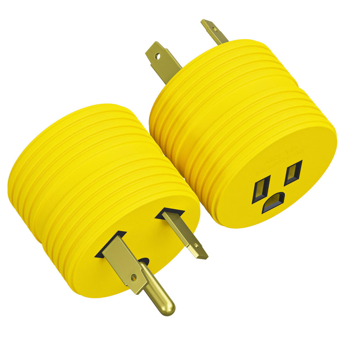 Leisure Cords 30 amp Male to 15 amp Female RV Camper Generator Plug Outdoor Electrical Power Converter