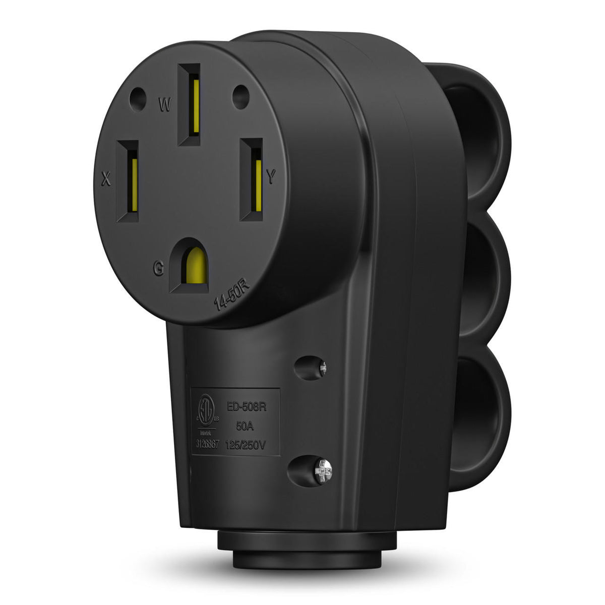 Leisure Cords 50 AMP Female RV Receptacle Plug Electrical Plug Adapter with Handle