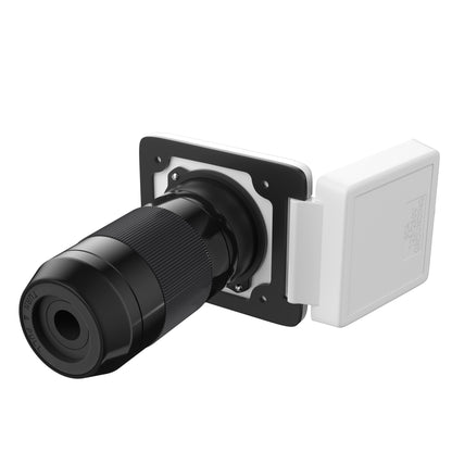 Leisure Cords 50AMP RV Power Inlet Twist Locking NEMA SS2-50P 5 Inch (White)