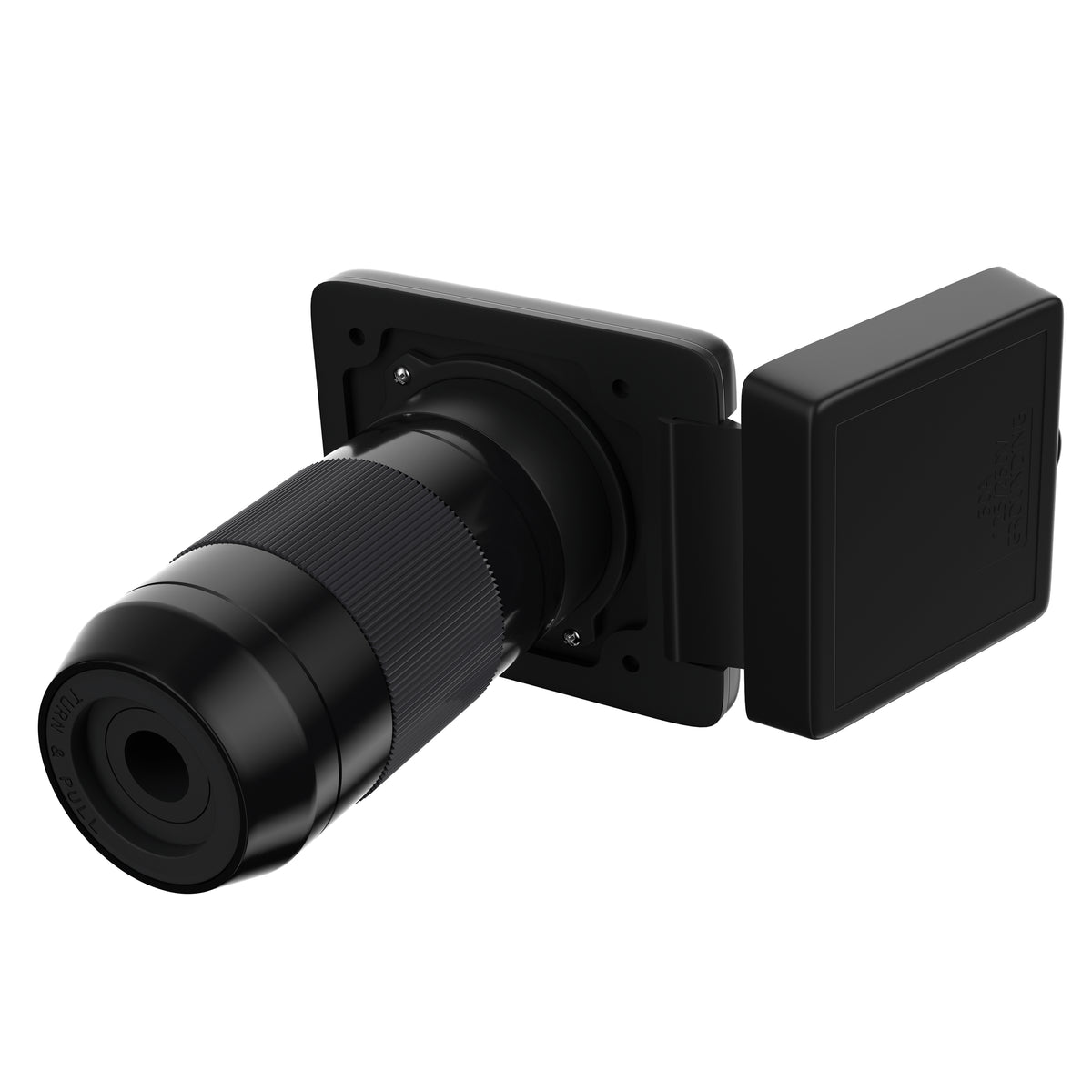 Leisure Cords 50AMP RV Power Inlet Twist Locking NEMA SS2-50P 5 Inch (Black)