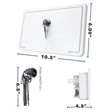Leisure Coachworks RV Exterior Shower Box Kit for Cowboy Shower with Faucet Hose 10.5 Inch x 6.09 Inch (White)