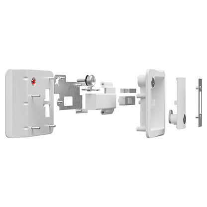Leisure Locks RV Entry Door Lock with Paddle Deadbolt 2.5 Inch x 3.5 Inch (White)