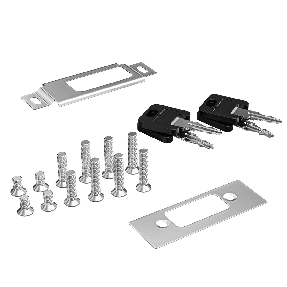 Leisure Locks RV Entry Door Lock with Paddle Deadbolt 2.5 Inch x 3.5 Inch (White)