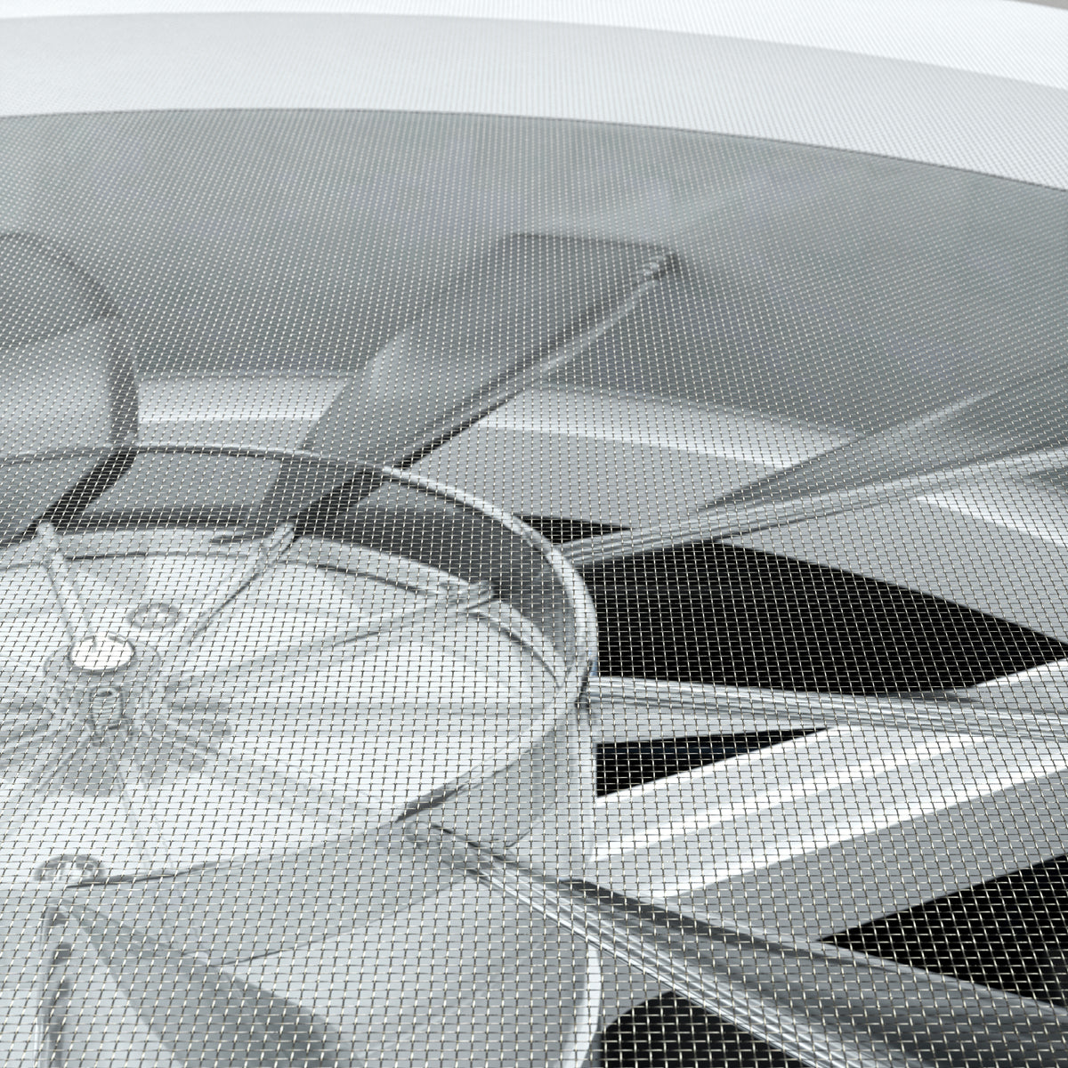 Leisure Coachworks RV Roof Vent Fan with 5 Speed Smoked Lid Rain Sensor and Remote 14 Inch x 14 Inch (White)