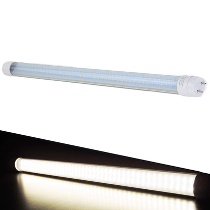 Leisure LED 12V RV Interior LED Tube Light T8 Cool White with Clear Lens 600 Lumen 18 Inch (White)