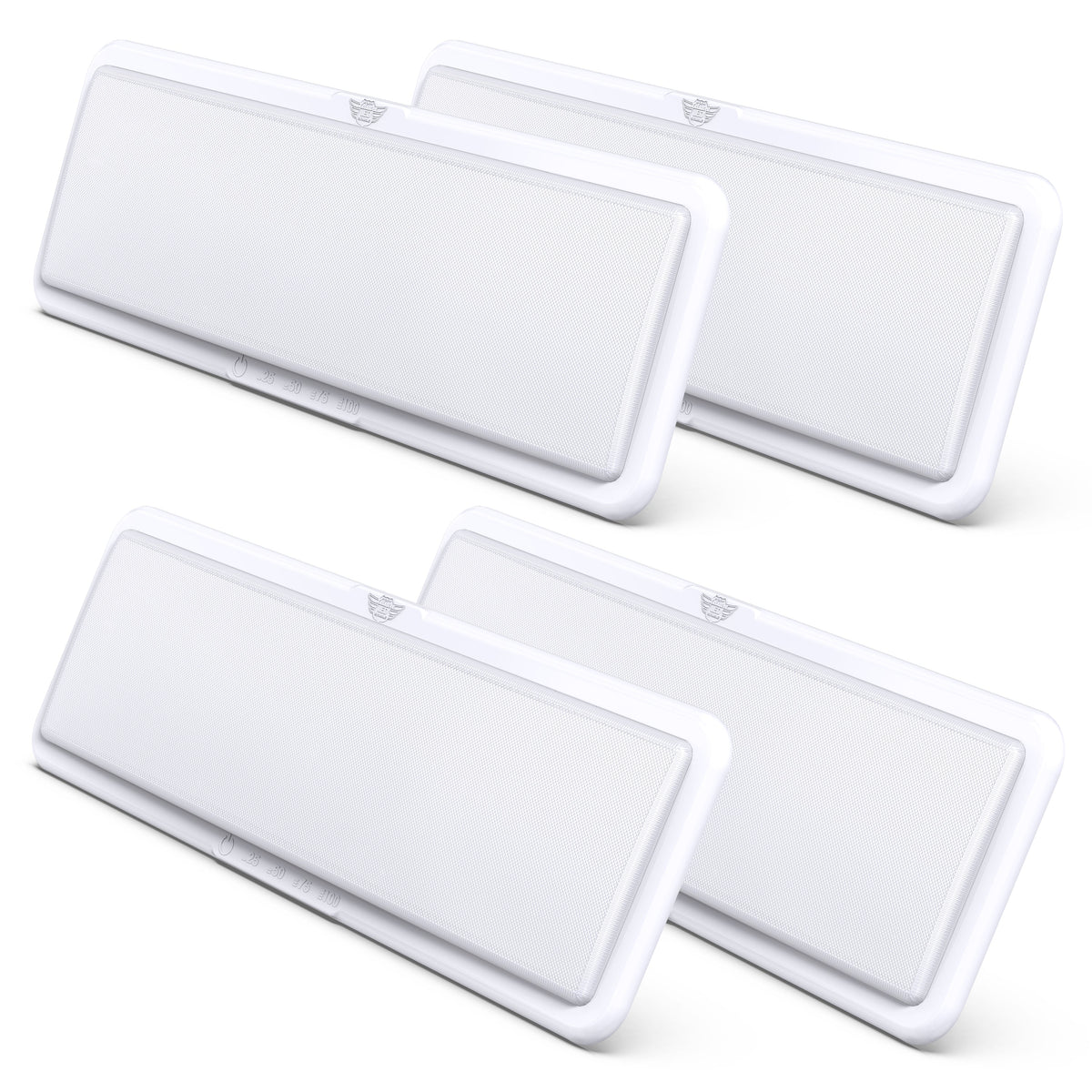 Leisure LED 12V RV Interior LED Ceiling Light Rectangle Natural White Touch Dimmer Switch 1450 Lumen 20 Inch (White)