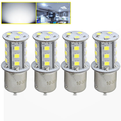 Leisure LED 12V RV Interior LED 1156 Bulb Light Replacement Cool White for Ceiling Dome Light 300 Lumen 1.72 Inch (Metal)