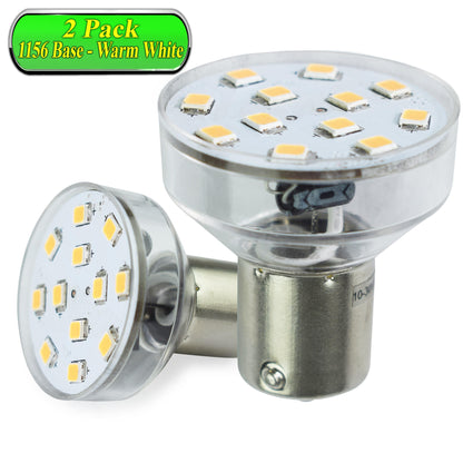 Leisure LED 1156 LED Spot Light Bulb 1156 1139 1141 1383 275 Lumen Short Neck RV Trailer Motorhome