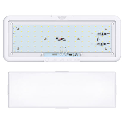 Leisure LED 12V RV Interior LED Ceiling Light Rectangle Natural White Touch Dimmer Switch 950 Lumen 14 Inch (White)