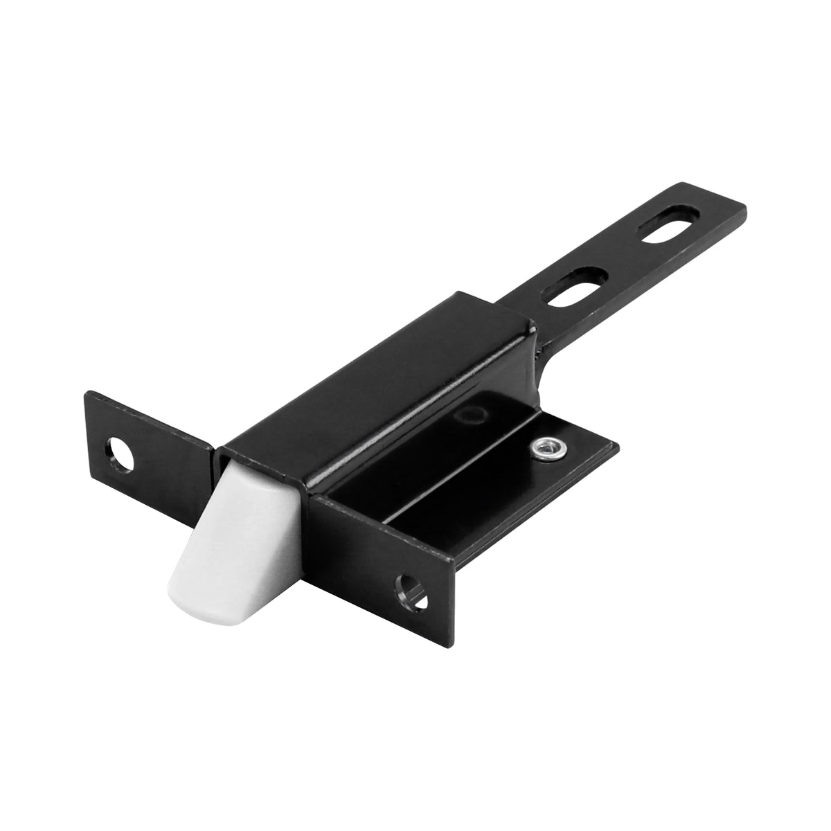 Leisure Coachworks RV Baggage Door Latch for E521 Compartment Doors with Plunger Catch 2 Inch C-to-C (Black)