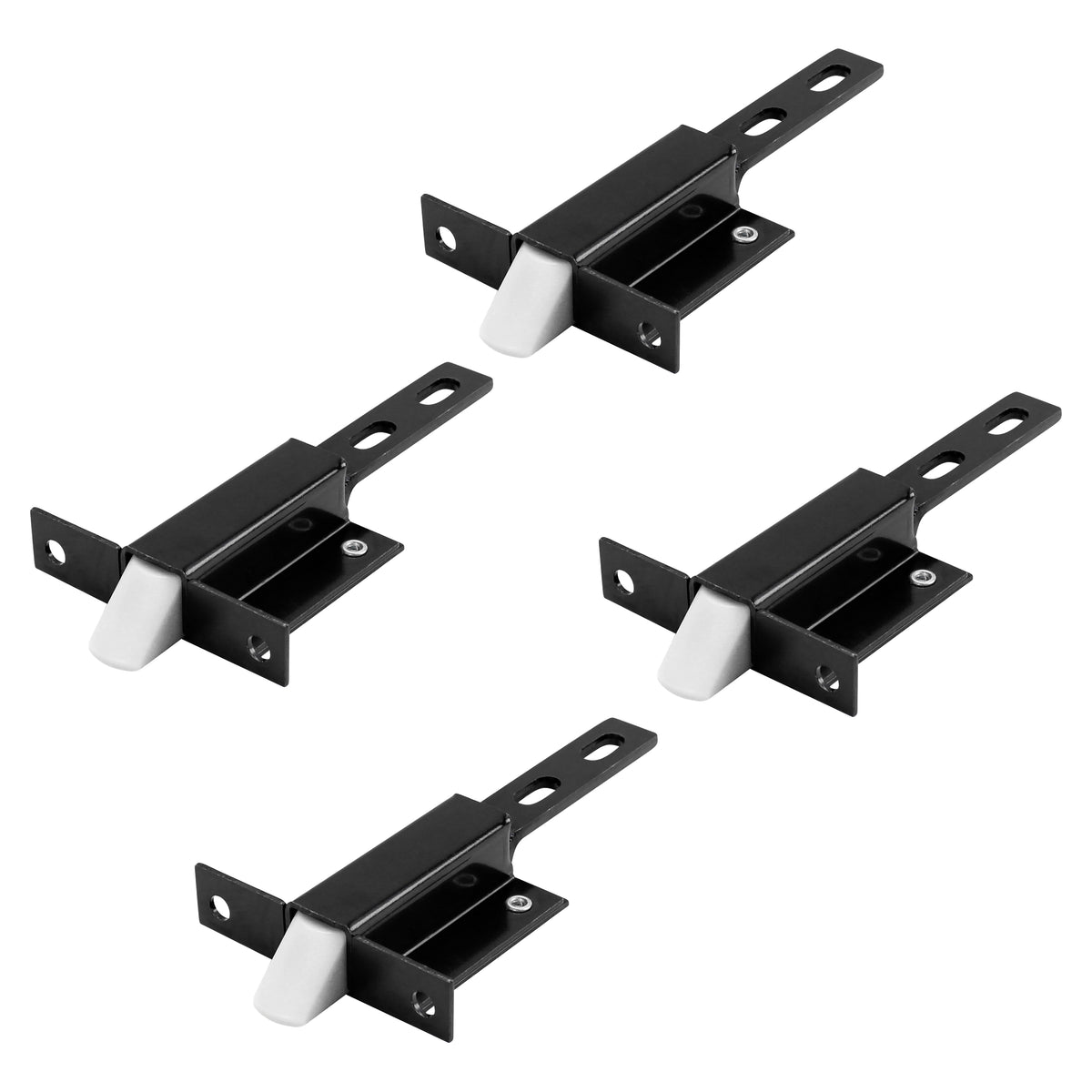 Leisure Coachworks RV Baggage Door Latch for E521 Compartment Doors with Plunger Catch 2 Inch C-to-C (Black)