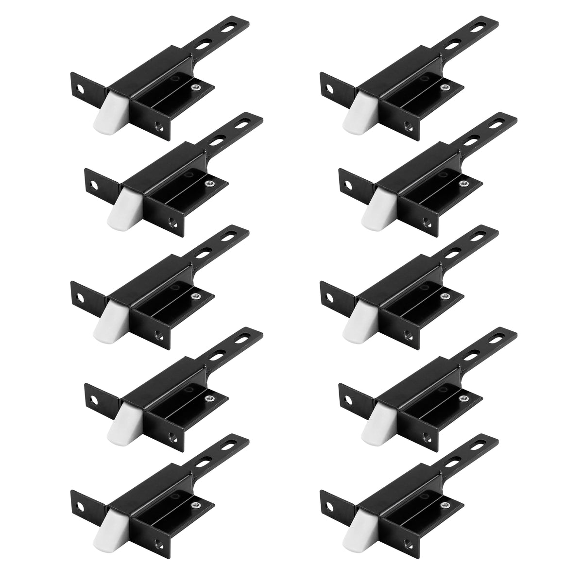 Leisure Coachworks RV Baggage Door Latch for E521 Compartment Doors with Plunger Catch 2 Inch C-to-C (Black)