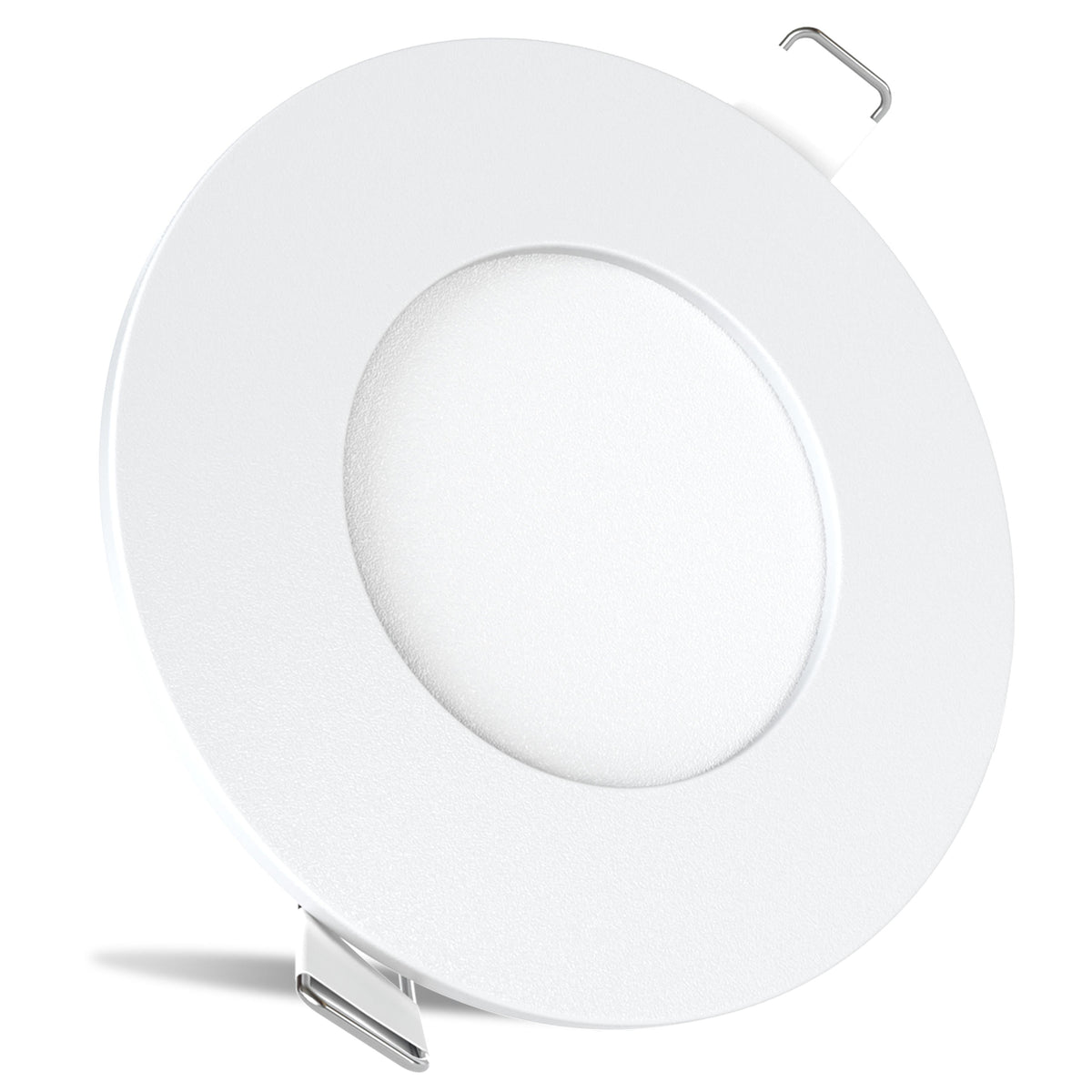 Leisure LED 12V RV Interior LED Recessed Light Cool White with Frosted Lens Aluminum Housing 3.375 Inch (White)