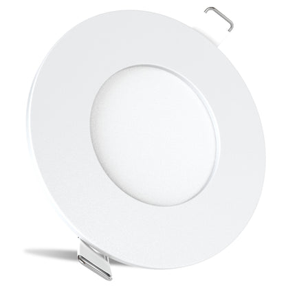 Leisure LED 12V RV Interior LED Recessed Light Cool White with Frosted Lens Aluminum Housing 3.375 Inch (White)