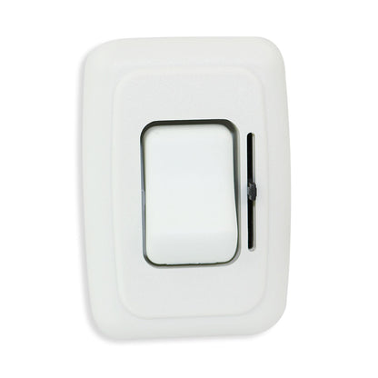 12 volt dc dimmer switch for led halogen incandescent rv auto truck marine (white)