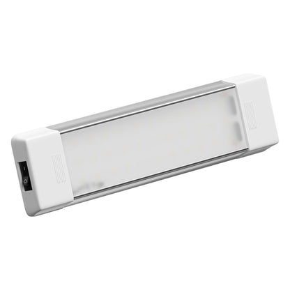 Leisure LED 12V RV Interior LED Ceiling Light Rectangle Natural White On Off Switch 720 Lumen 10.6 Inch (Grey)
