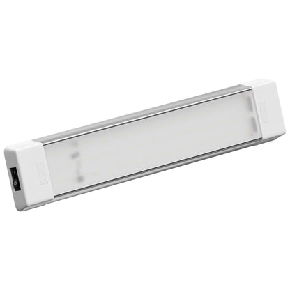 Leisure LED 12V RV Interior LED Ceiling Light Rectangle Natural White On Off Switch 720 Lumen 10.6 Inch (Grey)