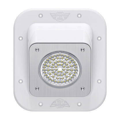 Leisure LED 12V RV Exterior LED Warrior Flood Light Square Cool White Surface Mount 1100 Lumen 8 Inch (White)