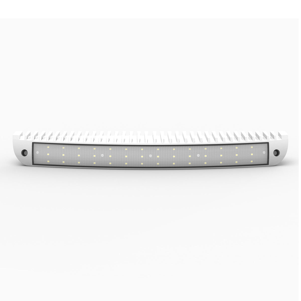 Leisure LED 12V RV Exterior LED Utility Porch Light Cool White 3500 Lumen Curved Aluminum Housing 15.4 Inch (White)