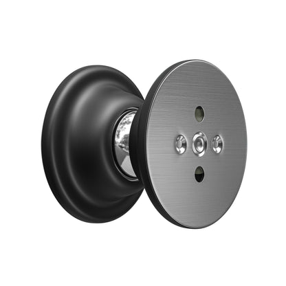 Leisure Locks RV Magnetic Door Catch and Holder Kit for Compartment Doors 1.8 Inch (Black)