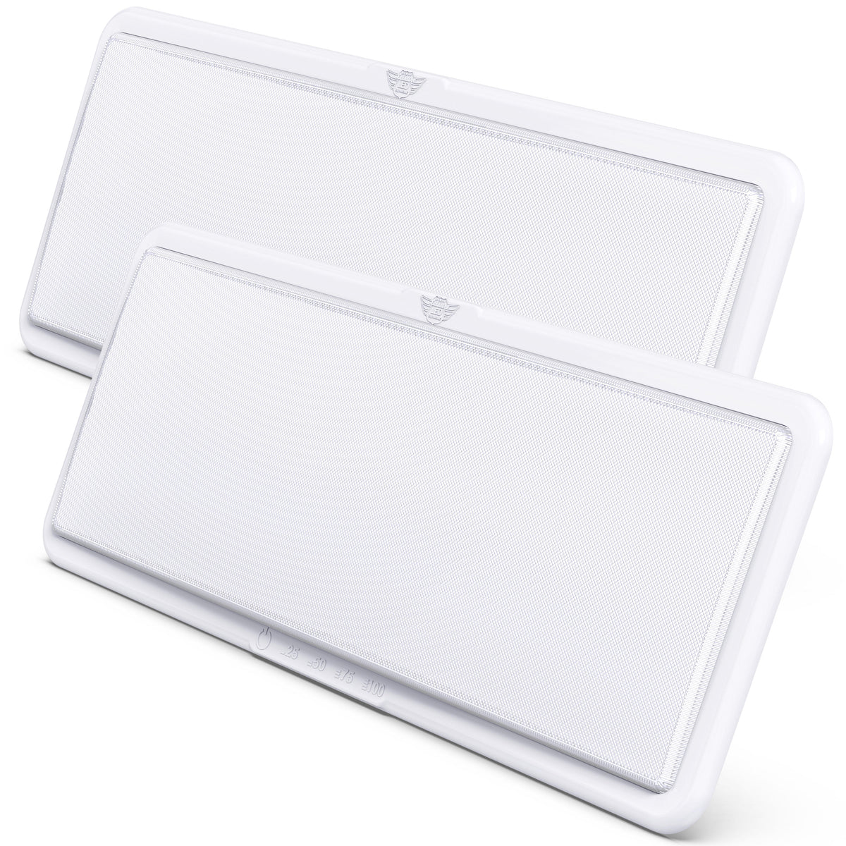 Leisure LED 12V RV Interior LED Ceiling Light Rectangle Natural White Touch Dimmer Switch 2000 Lumen 21 Inch (White)