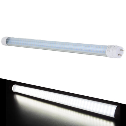 Leisure LED 12V RV Interior LED Tube Light T8 Cool White with Clear Lens 600 Lumen 18 Inch (White)