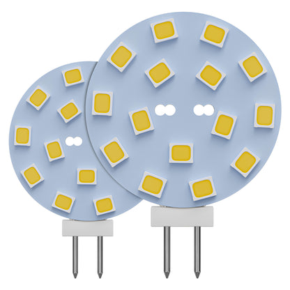 Leisure LED 12V RV Interior LED G4 Bulb Light Panel Replacement Cool White for Ceiling Dome Light 220 Lumen 1.56 Inch (Blue)