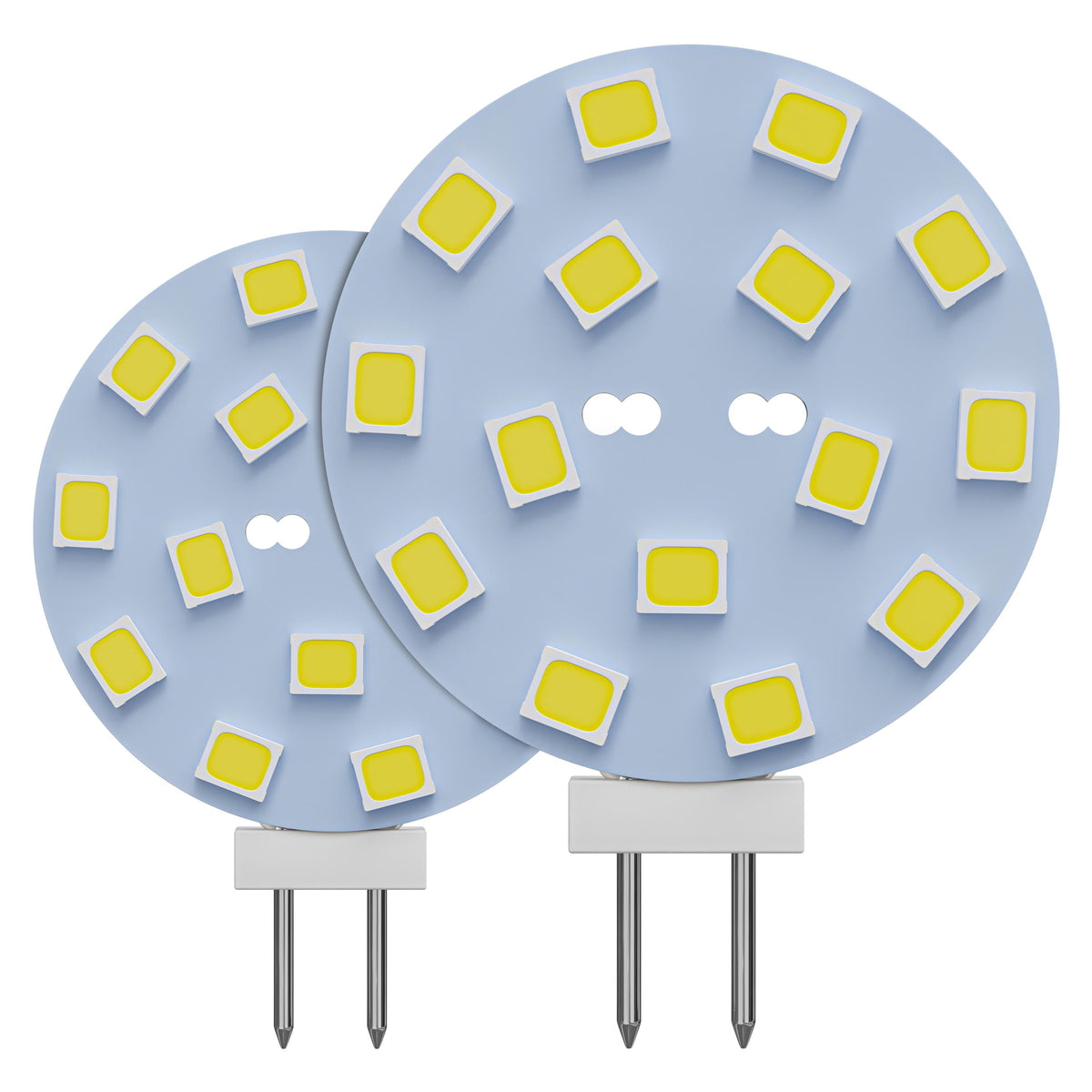 Leisure LED 12V RV Interior LED G4 Bulb Light Panel Replacement Cool White for Ceiling Dome Light 220 Lumen 1.56 Inch (Blue)