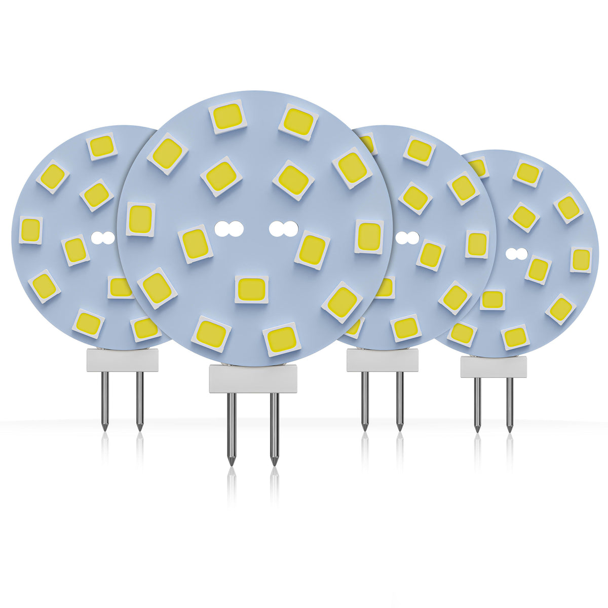 Leisure LED 12V RV Interior LED G4 Bulb Light Panel Replacement Cool White for Ceiling Dome Light 220 Lumen 1.56 Inch (Blue)