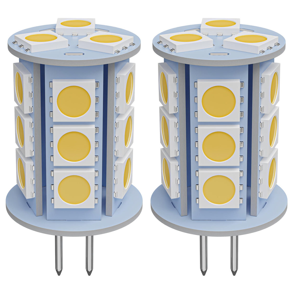 Leisure LED 12V RV Interior LED G4 Bulb Light Panel Replacement Cool White for Ceiling Dome Light 300 Lumen 1.5 Inch (Blue)