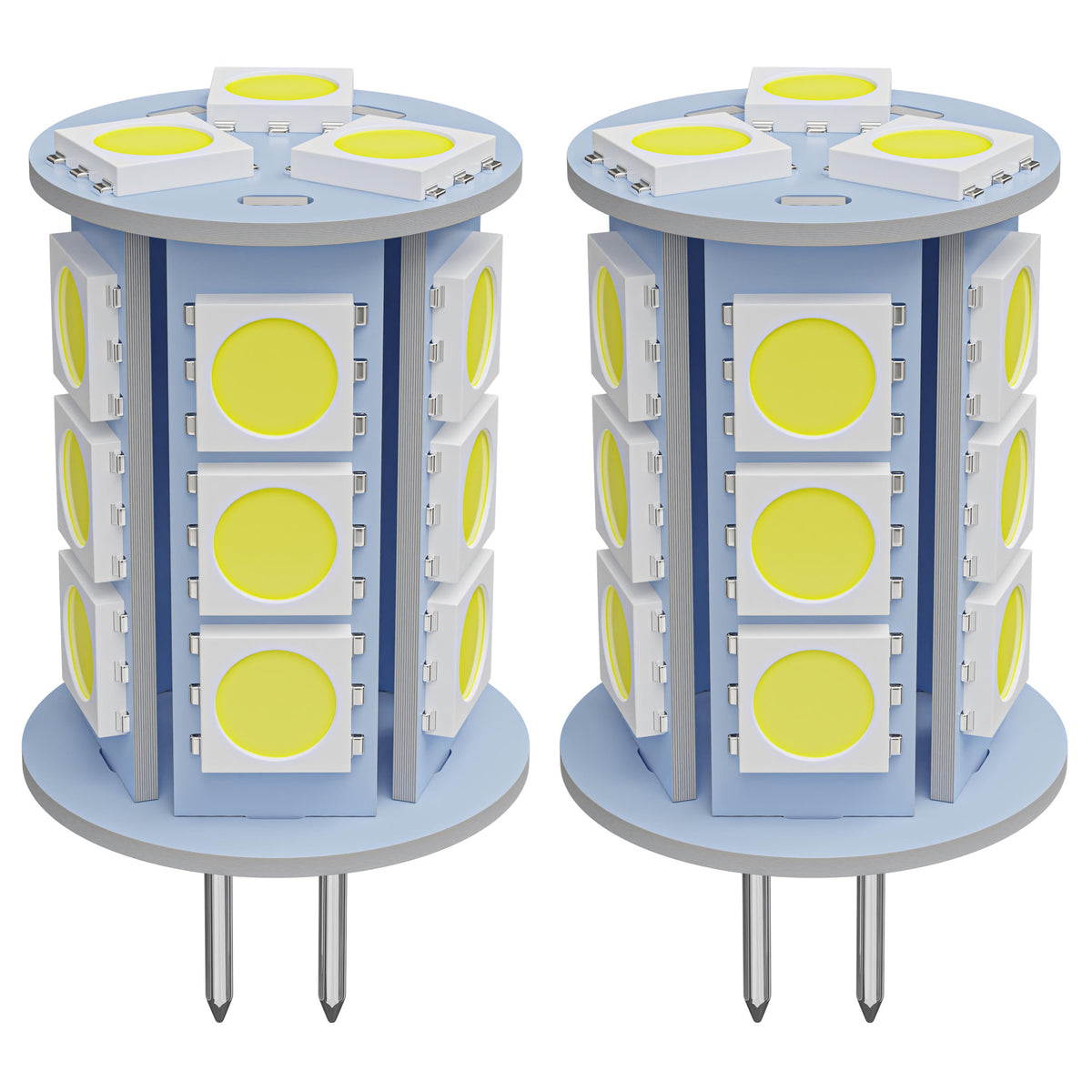 Leisure LED 12V RV Interior LED G4 Bulb Light Panel Replacement Cool White for Ceiling Dome Light 300 Lumen 1.5 Inch (Blue)